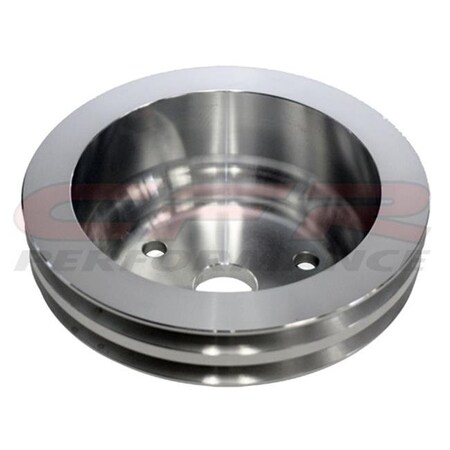 Cfr Performance CFR HZ-9485-C Chevy Small Block Chrome Aluminum Crank Pulley - 2 Groove HZ-9485-M